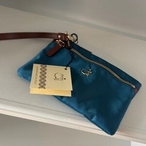 Blue Wristlet Clutch